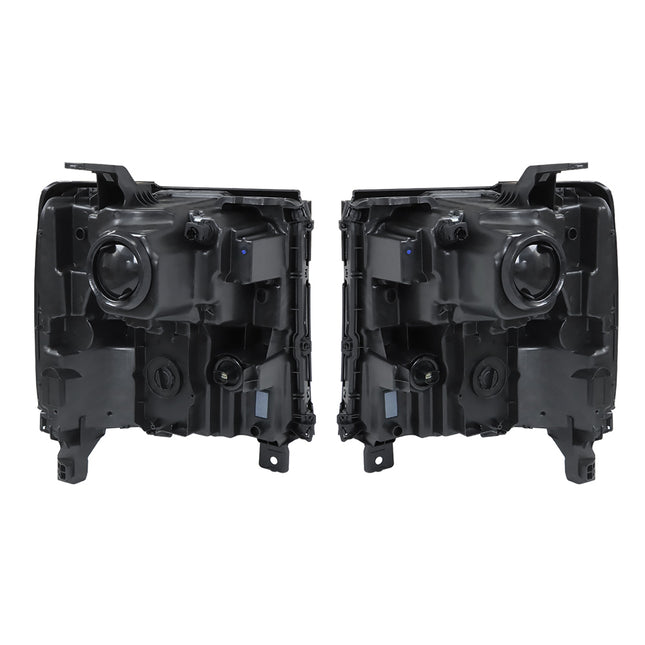 Findmall Headlight Replacement for Silverado 1500 Left LH Right RH Black