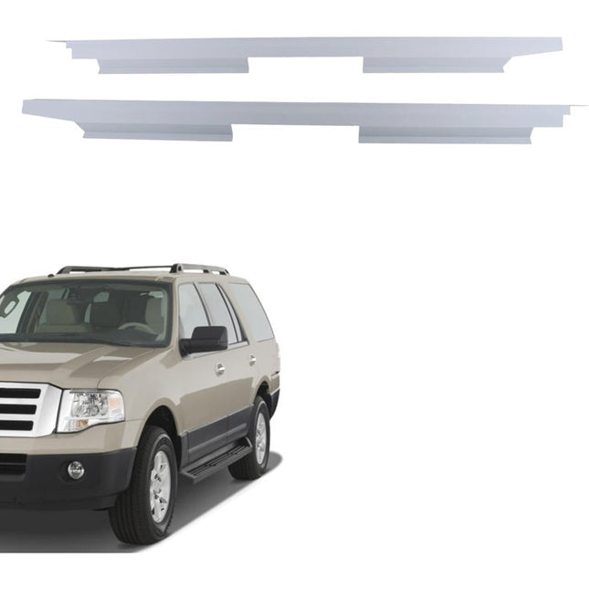 Findmall Outer Rocker Panel Pair for 2007-2017 Ford Expedition, Silver