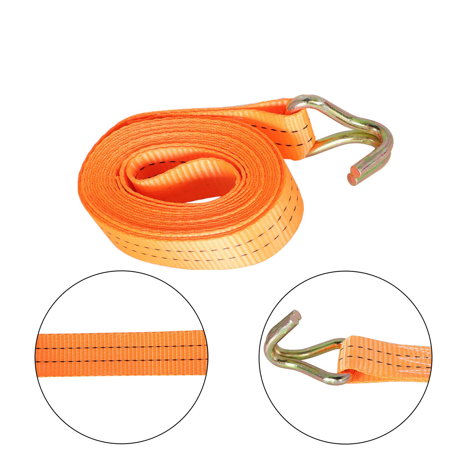 20Pcs Ratchet Straps 1.5" x 20' Tie-Down Straps 4000Lbs Heavy Duty Ratchet Cargo Strap