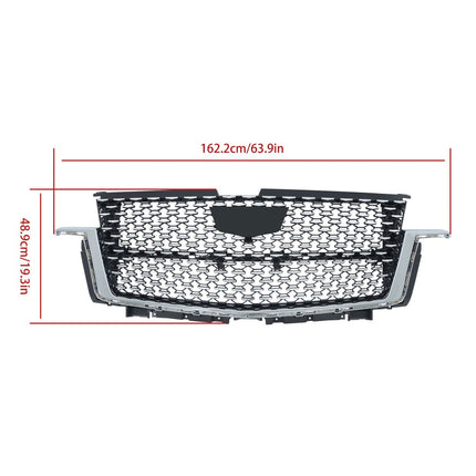 Findmall Chrome Full-Star Style Front Upper Bumper Grille Replacement for Escalade 2021-2023 84699839