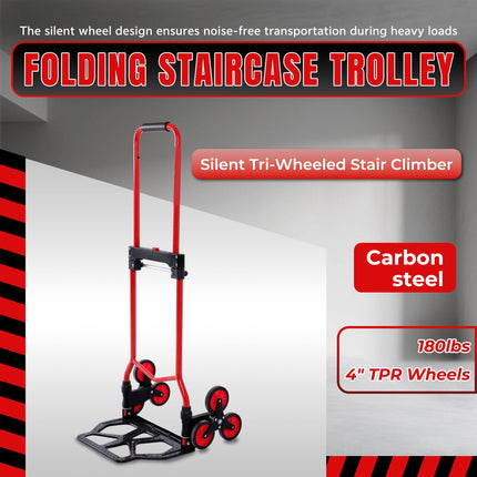 Findmall Stair Climber Hand Truck Dolly Black 330 lb Carbon Steel Stair Climbing Hand Truck