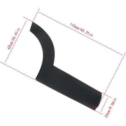 Findmall Rear Right Lower Door Molding for 2020-2023 Mazda CX-30, Black