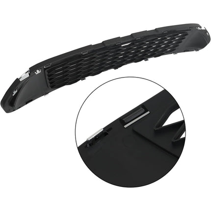 Findmall Front Lower Grille with Chrome Molding Trim Grill Assembly Replacement for 2010 2011 2012 Fusion