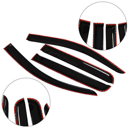 Findmall Side Window Visors Rain Guard Wind Vent Shade Deflector Replacement for 2015-2020 Colorado