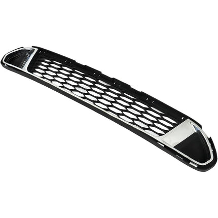 Findmall Front Lower Grille with Chrome Molding Trim Grill Assembly Replacement for 2010 2011 2012 Fusion