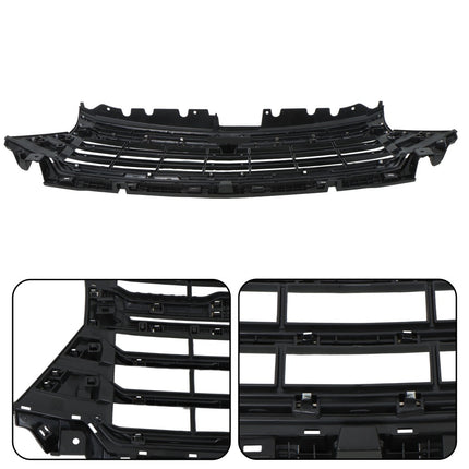 Findmall Chrome and Black Front Upper Bumper Grille Replacement for Silverado 2500HD and 3500HD High Country 2024-2025 86533026