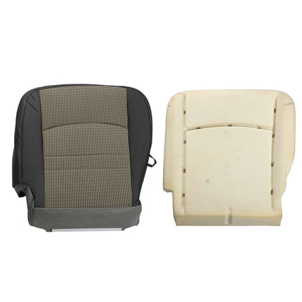 Findmall Driver Side Bottom Cloth Seat Cover and Foam Cushion Replacement for 2009-2012 Ram 1500 2500 3500 4500 5500 SLT Gray