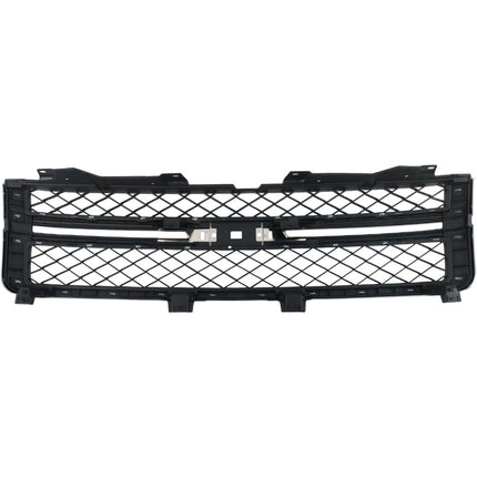 Findmall Black and Chrome Front Bumper Grille Replacement for Silverado 2500HD and 3500HD 2011-2014 20966058 GM1200639