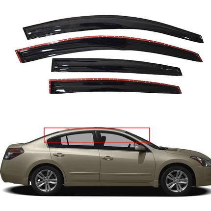Findmall Window Visor Vent Rain Guard Deflector Replacement for 2007-2012 Nissan Altima Sedan