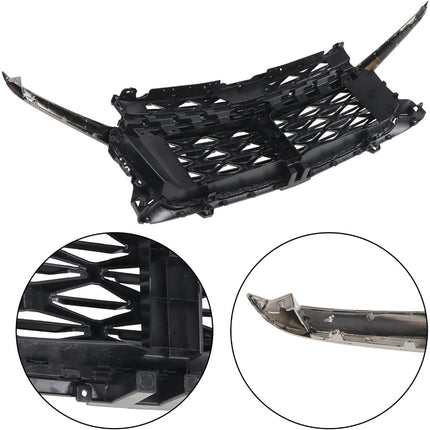 Findmall Black Front Upper Grille Molding Trim Replacement for Traverse Z71 2024-2026 26588990