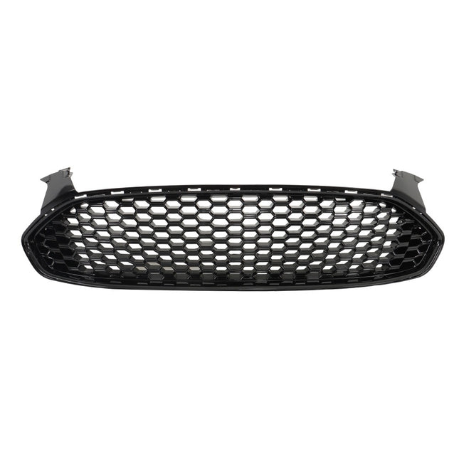 Findmall Black Honeycomb Front Grille with Chrome Finish Replacement for Fusion 2013-2016