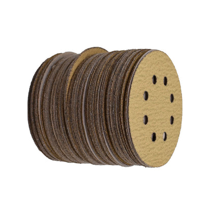 findmall 100PCS 5 Inch 8 Holes Hook and Loop Sanding Discs 60 Grit Sandpaper for Sanding Grinder Polishing Accessories