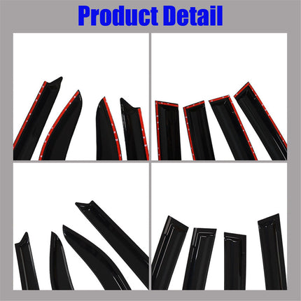 Findmall Side Window Visor Vent Rain Guard Deflector Replacement for 1996-2000 Civic Sedan 4-Door