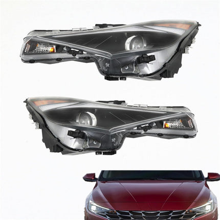 Findmall Headlight Assemblies for 2021–2022 Hyundai Elantra Front Left and Right, Replaces 92101-AB000 and 92102-AB000