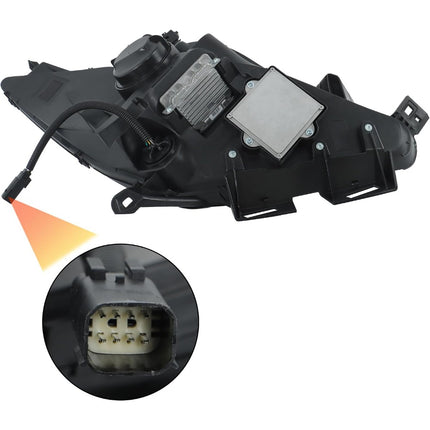 Findmall Driver Side Headlights Assembly HID with Ballast Replacement for Corvette 2014-2019 Housing Black Lamp LH 1PC GM2502403