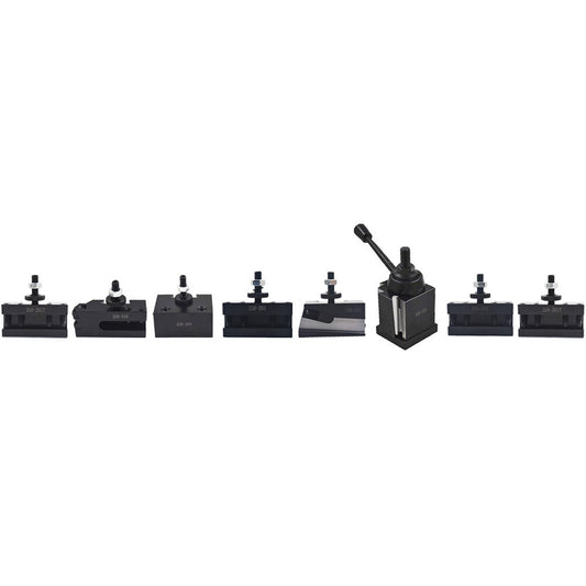 findmall Bxa 250-222 Tool Post Set Wedge Type Quick Change Turning and Facing Holders Fit for Lathe (8)