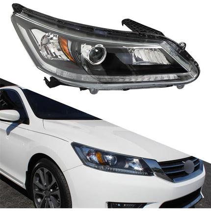 Findmall Headlight Assembly for 2013–2015 Honda Accord Front Right Passenger Side, Replaces 33100-T2A-A01