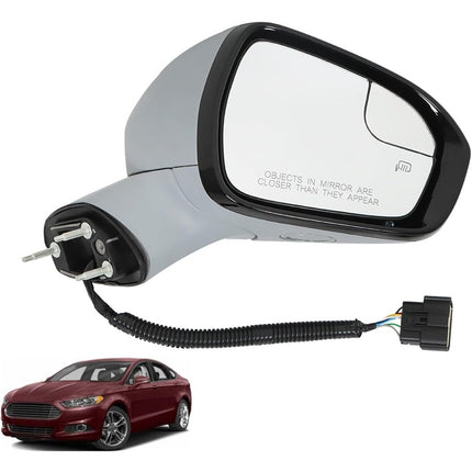 Findmall Side Mirror Assembly for 2015-2016 Fusion, Passenger Side, Power, 7-Pin