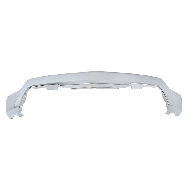 Findmall Chrome Steel Front Bumper Face Bar without Parking Sensor Holes Replacement for 2022-2023 Chevrolet Silverado 1500