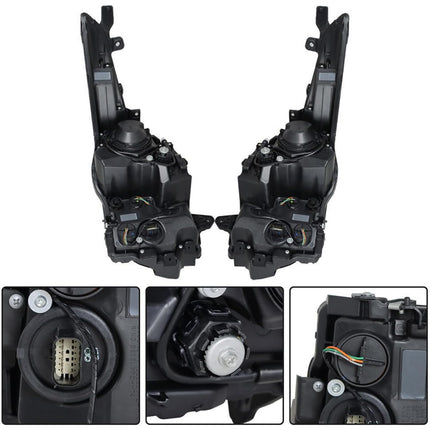 Findmall Headlight Headlamp Assembly Halogen Driver and Passenger Side Replacement for ATS 2013 2014 2015 2016 2017 2018 Replacement for GM2502384 GM2503384 Left LH Right RH