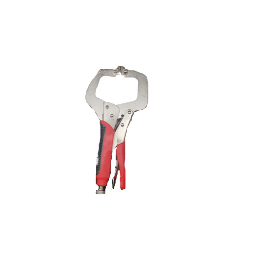 findmall 2Pcs 11 Inch Locking C-Clamp Locking Pliers Heavy Duty C Clamps Set Adjustable Welding Clamps Fit for Shop Home Farm and Automotive