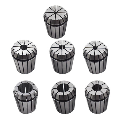 New 7pcs ER32 Collet Common Size 1/8 1/4 5/16 3/8 1/2 5/8 3/4