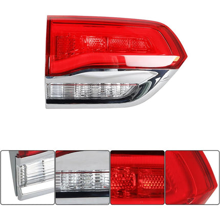 Findmall Flat Tail Light Assembly for 2014‑2020 Jeep Grand Cherokee Rear Left Driver Side with Bulbs, Replaces 68110047AB