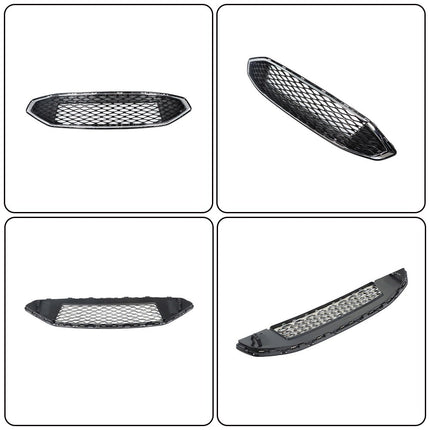 Findmall Chrome and Black Mesh Front Grille Replacement for Fusion 2017-2018 HS7Z-8200-AA