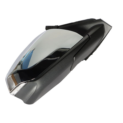 Findmall Passenger Side Mirror Assembly Blind Spot Signal Light Chrome 8Pin Replacement for 2018 2019 2020 2021 2022 Equinox Terrain GM1321595