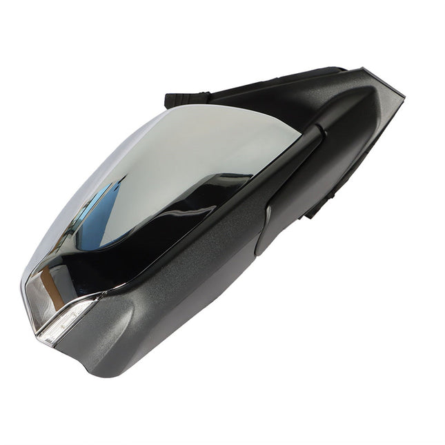 Findmall Passenger Side Mirror Assembly Blind Spot Signal Light Chrome 8Pin Replacement for 2018 2019 2020 2021 2022 Equinox Terrain GM1321595