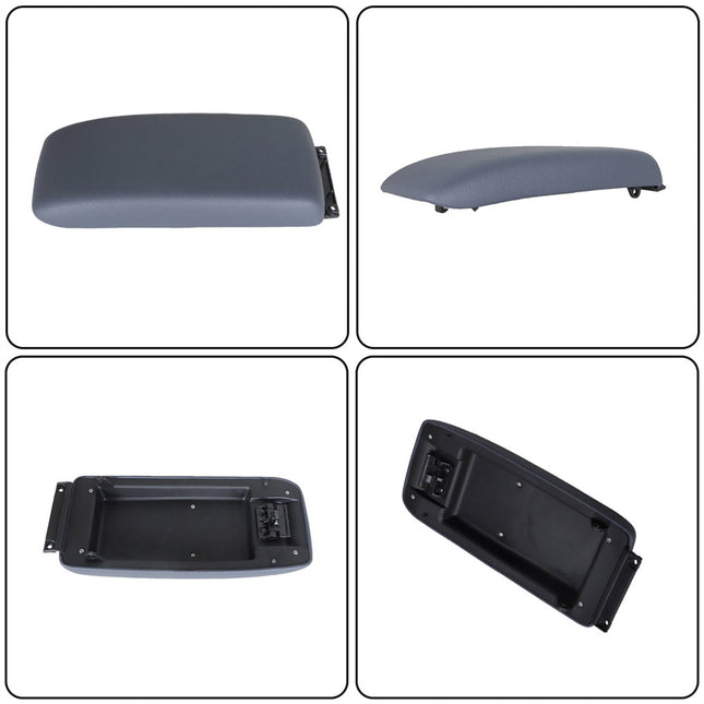Findmall Gray Center Console Lid with Latch Replacement for 1998 1999 2000 Tacoma 1996 1997 1998 4Runner 5890535040B0