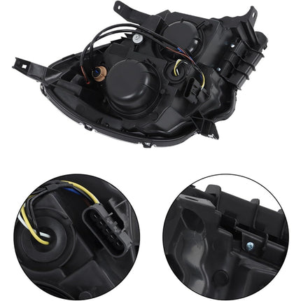 Findmall 2PCS Headlights Assembly Replacement for Equinox 2011-2015 Black Housing Lamp Driver Side and Passenger Side GM2502338 GM2503338