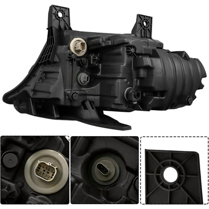 Findmall Driver Side Headlights Assembly with Halogen Turn Signal Replacement for Durango 2021-2023 Housing Black Lamp LH 1PC 68433779AF