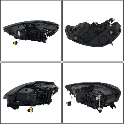 Findmall Passenger Side Headlights Assembly with DRL Replacement for A6 S6 2016-2018 Housing Black Lamp RH 1PC 4G0941774K
