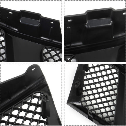 Findmall Front Mesh Grille Assembly for 2005-2008 Nissan Frontier D40, Gloss Black