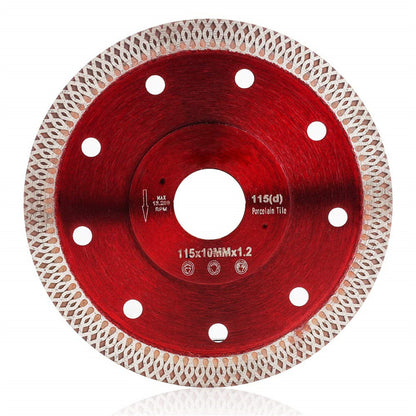 findmall 2Pcs 4.5 Inch Super Thin Dry Wet Diamond Porcelain Saw Blades Ceramic Cutting Disc Wheels for Cutting Ceramic Tile Porcelain Granite Marbles