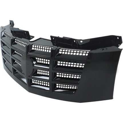 Findmall Glossy Black Front Upper Bumper Grille Replacement for Escalade, Escalade ESV and EXT 2007-2014 GM1200619 23190289