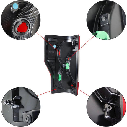 Findmall Tail Light Assembly for 2017–2019 Ford F-250/F-350 Rear Right Passenger Side, Replaces HC3Z-13404-D and HC3Z-13404-F