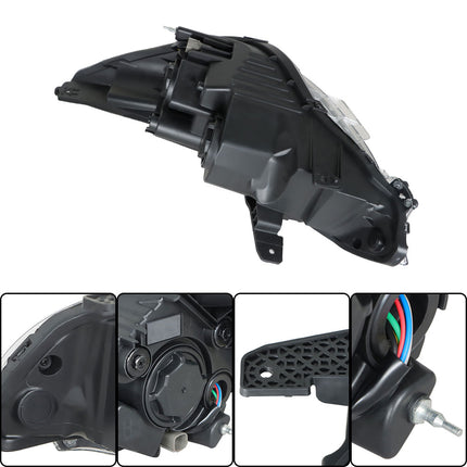 Findmall Headlights Assembly Halogen without DRL Replacement for Spark 2019-2021 Housing Black Passenger Side 1PC 42704896