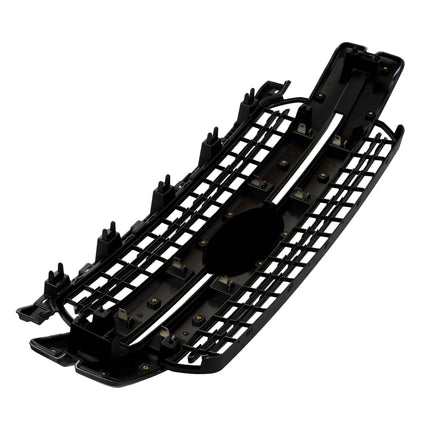 Findmall Front Grille Upper Glossy Black Plastic Replacement for F150 Lariat 2018-2020 JL3Z8200GA FO1200654C
