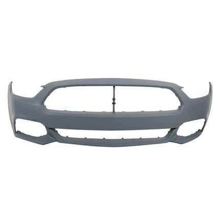 Findmall Primed Front Bumper Cover Replacement for 2015-2017 Ford Mustang EcoBoost GT V6 Coupe Convertible