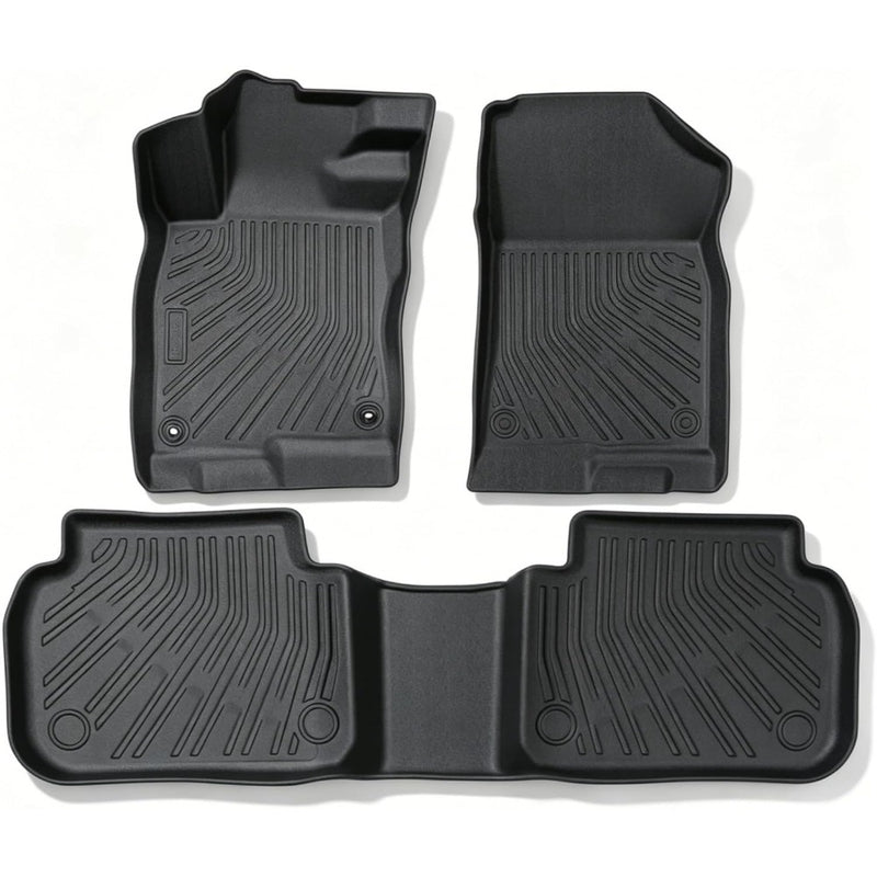 Findmall 3PCS Floor Mats Liner Black TPE Replacement for Civic 2022-2025