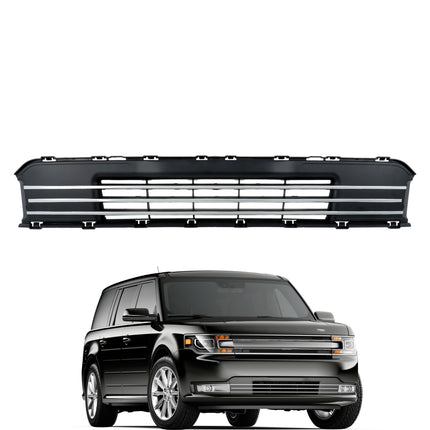 Findmall Front Grille Lower Black and Chrome Mesh Style Replacement for Flex 2013-2019 Replacement for FO1036151
