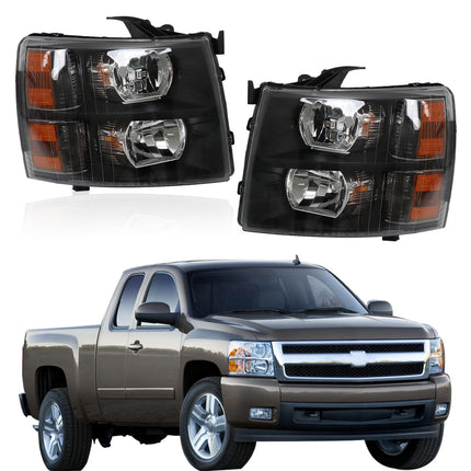 Findmall Headlight Assembly Replacement for Silverado Left LH Right RH
