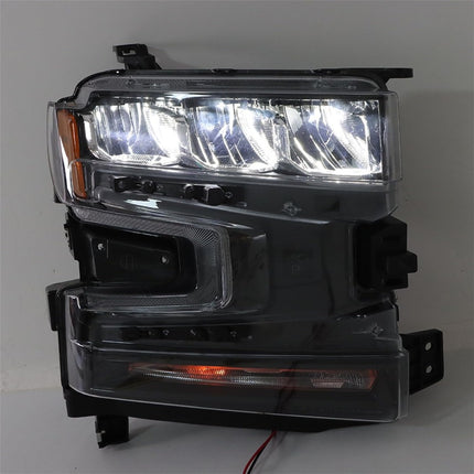Findmall Passenger Side Headlights Assembly Replacement for Silverado 1500 2019 2020 Housing Black Lamp RH 1PC 84621851