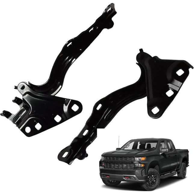 Findmall 2Pcs Hood Hinge Replacement for 2019-2021 Silverado 1500 2022 Silverado 1500 84500495 23388841 GM1236221 GM1236220