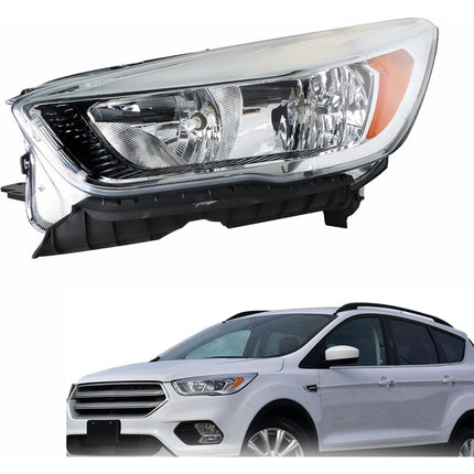 Findmall Headlight Assembly for 2017–2019 Ford Escape Front Left Driver Side, Replaces GJ5Z-13008-P