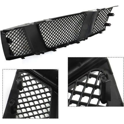 Findmall Front Mesh Grille Assembly for 2005-2008 Nissan Frontier D40, Gloss Black