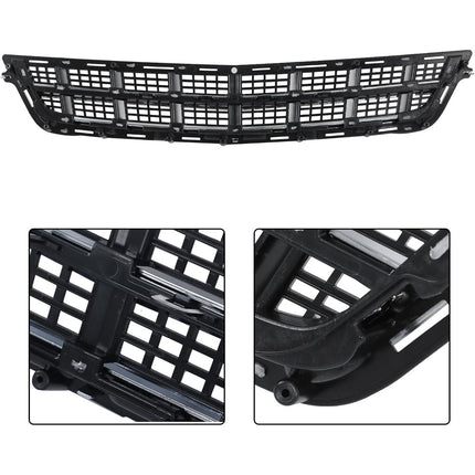 Findmall 2-Piece Front Upper Grille and Lower Grille Trim Molding Kit Replacement for ATS 2013-2014