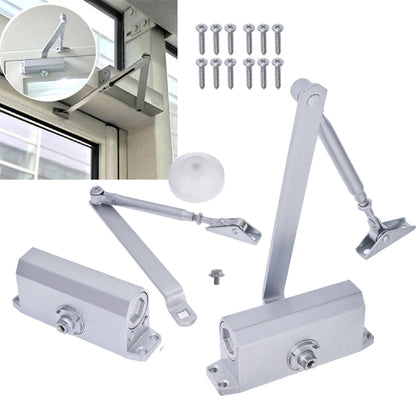 findmall 2x Aluminum Door Closer 25-45KG Two Independent Valves Control Sweep Commercial